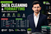clean, format and organize excel or CSV data