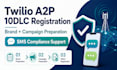 prepare twilio a2p 10dlc and gohighlevel SMS registration