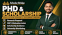 provide phd scholarship, supervisor search and application guidance