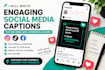 create engaging social media captions and post ideas