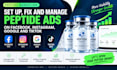 set up, fix and manage peptide ads on facebook, instagram, google and tiktok
