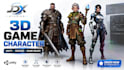 develop 3d game ready character in unity without rigging