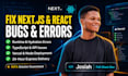 fix next js react bugs, typescript errors, and vercel deployment issues