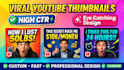 create viral youtube thumbnails with high CTR design
