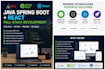 build a scalable java spring boot and react web application