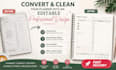 convert and clean your planner into an editable professional design