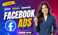 setup facebook ads, e commerce campaign and custom ad design