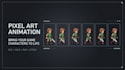 create pixel art animation, sprite sheet and game sprites