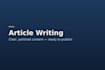 write engaging articles and blog content in italian
