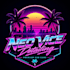 create a custom vaporwave and neon business logo