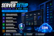 setup admin server, setup xtream ui server, xui one, reseller panel ssl, cdn