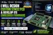 design a custom stm32 pcb and develop its embedded firmware