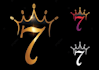 create a luxury monogram crown logo for your company