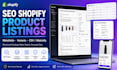create SEO shopify product listings with custom metafields