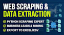 python web scraping and data extraction