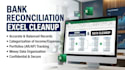 do bank reconciliation, financial data entry, and excel cleanup