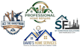 create a clean handyman home repair construction logo