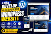 build website development as full stack website and front end web developer