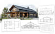 design barndominium plans, pole barn house plans, architecture permit drawings