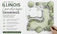 create illinois landscape drawings planting layout garden design