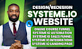 design systeme io website, systeme io course website, systeme io landing page