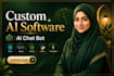 build custom ai software, ai web app, saas and ai chatbot