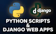 build custom python scripts and web apps