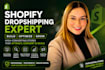 build shopify dropshipping store, shopify, shopify store design