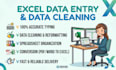 do excel data entry, data cleaning and financial formatting