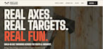 design axe throwing website, venue, facility, booking, event and party website