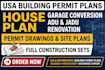 design building permit house plan, renovation adu  jadu garage conversion plans