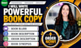 write a compelling book blurb, book description, synopsis ebook description
