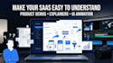 create motion graphics,saas product launch ad  animation paint explainer videos