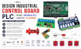 design industrial control board plc rs485 modbus rtu can fd and ethernet pcb