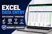 do excel data cleaning, sorting, formatting, and web research