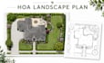 design hoa 2d landscape plan, planting layout and permit approval drawings