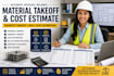 do construction material takeoff quantity takeoff and cost estimates