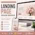 create a responsive landing page using HTML CSS javascript
