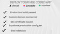 deploy your lovable, bolt, or replit app with a custom domain