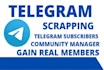 telegram scrap, telegram scraper, telegram subscribers