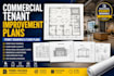 create commercial tenant improvement permit drawings and plans