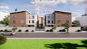 sketchup 3d house brick design, facade condominium block render, local bim code