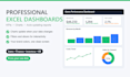 create a professional excel dashboard with charts and kpis