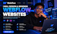 be your webflow expert, design or develop webflow website, figma to webflow