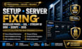 setup server fixing, reseller panel, ssl, xtream ui, drm script, divs