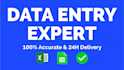 manually convert PDF to excel in 24h