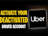 reactivate your deactivated amazon flex account, uber and uber eats account