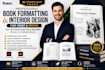 do book formatting, manuscript formatting and  book editing