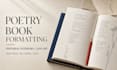 do poetry book formatting, poem book layout and typsetting