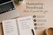 humanise and proofread ai content